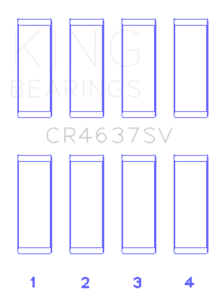 King Audi BYT/CDNC/CCZD/CPSA Connecting Rod Bearing Set CR4637SV0.25