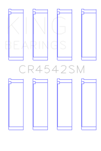 King Honda K-Series (Except A3) 16v 2.0L / 2.3L / 2.4L Connecting Rod Bearing Set (Set of 4) CR4542SM