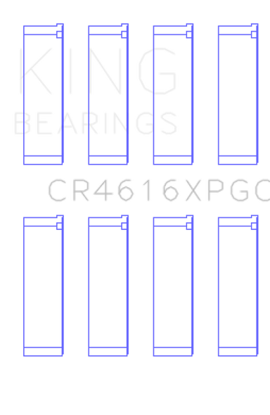 King Subaru FA20 / Toyota 4U-GSE - Size .25 Oversized Tri-Metal Connecting Rod Bearing Set CR4616XPGC0.25