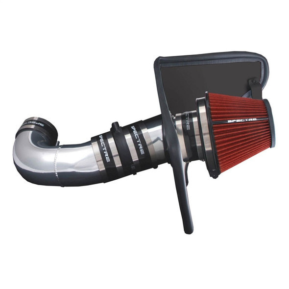 Spectre 08-09 Pontiac G8 V8-6.0L F/I Air Intake Kit - Clear Anodized w/Red Filter 9907