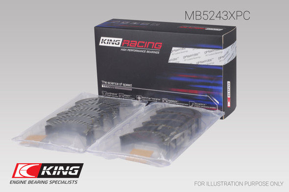 King Nissan SR20DE/DET (2.0L) (Size STD) Performance Coated Main Bearing Set MB5243XPC