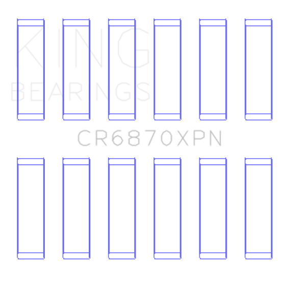 King 09-15 Nissan GT-R VR38DETT (Size STD) Performance Rod Bearing Set CR6870XPN