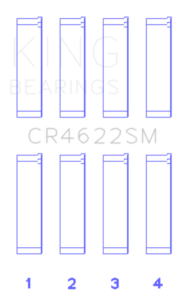 King Subaru FB20 Connecting Rod Bearing Set CR4622SM