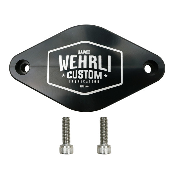 Wehrli 11-16 Chevrolet 6.6L LML Duramax Turbo Resonator Billet Block Off Plate WCF100096