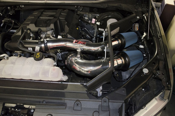 Injen 2015+ Ford F-150 V6 2.7L/3.5L EcoBoost Polished Short Ram Intake (Includes Heat Shield) PF9015P