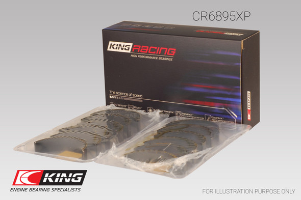 King Ford Ecoboost 3.5L V6 (Size 0.25) pMaxBlack Coated Connecting Rod Bearing Set CR6895XP0.25