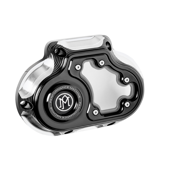 Performance Machine  Vision Clutch Cover W/Bezel  - Contrast Cut 0177-2081M-BM