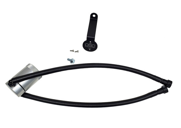 J&amp;L 20-24 Chevy Silverado/GMC Sierra 2500/3500 6.6L Drivers Side Oil Separator 3.0 - Clear Anodi 3089D-C