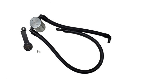 J&amp;L 2021-2024 Jeep Wrangler 392 Oil Seperator 3.0 Passenger Side - Clear Anodized 3072P-C