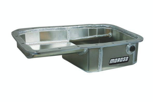 Moroso Acura/Honda 1.6L B16A3 Kicked Out Drag Race Baffled 5qt 5-5/8in Aluminum Oil Pan 20901