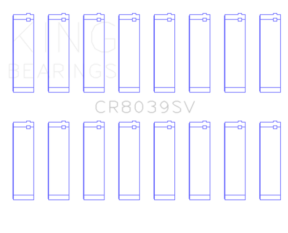 King 08-10 Ford Powerstroke 6.4L (Size STD) Connecting Rod Bearing Set CR8039SV