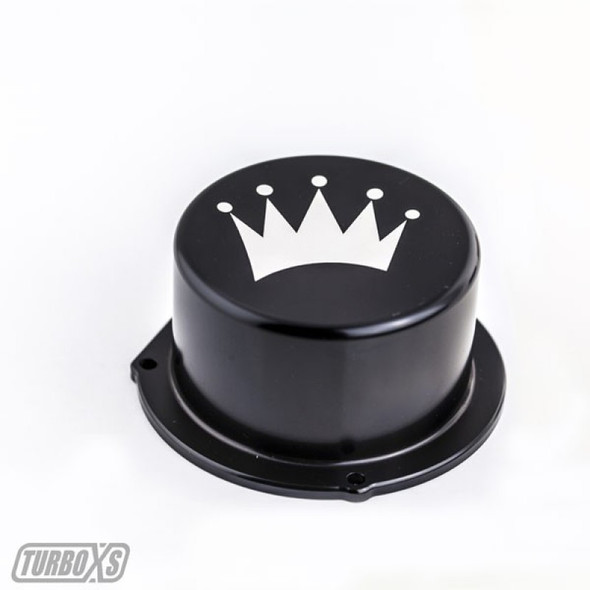 Turbo XS 15-16 Subaru WRX Billet Aluminum Vacuum Pump Cover - Black W15-VPC-BLK