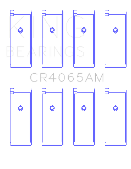 King 91-04 Nissan 146CI/2.4L KA24DE L4 / 89-97 146CI/2.4L KA24E L4  (Size STD) Rod Bearing Set CR4065AM