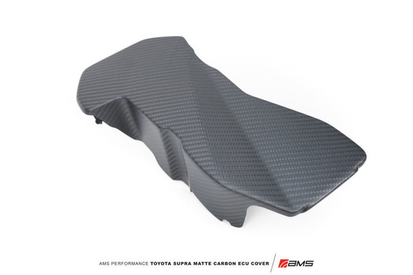 AMS Performance 2020+ Toyota GR Supra Carbon Fiber ECU Cover - Matte Carbon AMS.38.06.0003-1