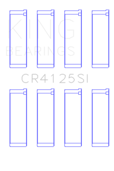 King Subaru EJ20/EJ22/EJ25 (Including Turbo) (Size STD) Silicone Bi-Metal Alum Rod Bearing Set CR4125SI