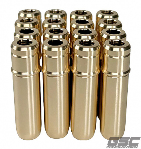 GSC P-D Ford Coyote Gen 3 Intake/Exhaust Valve Guide Set - Set of 16 (Use OEM or GSC 1102) 3133-16