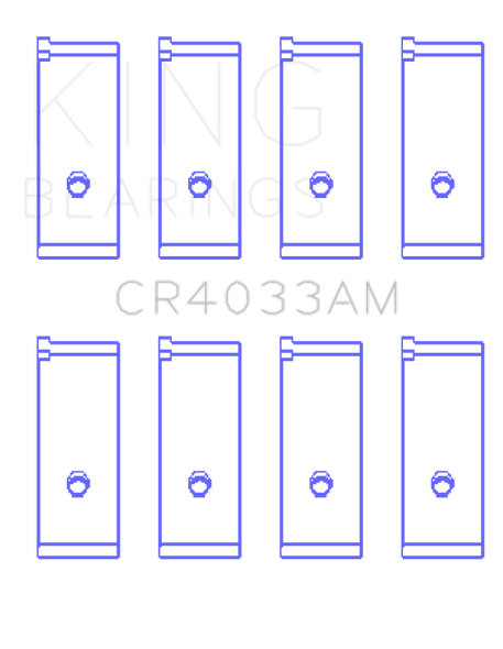 King Acura SOHC 16 Valve / Honda SOHC 16 Valve/DOHC 16 Valve (Size STD) Rod Bearing Set CR4033AM