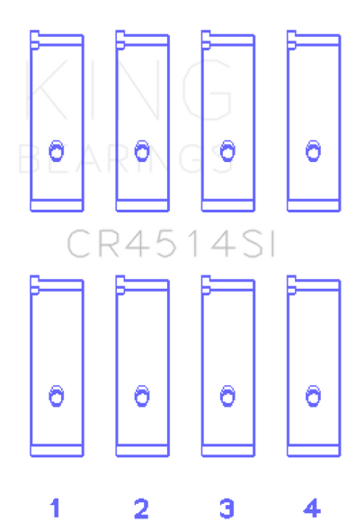 King Toyota 1AZFE/2AZFE (Size STD) Rod Bearing Set CR4514SI