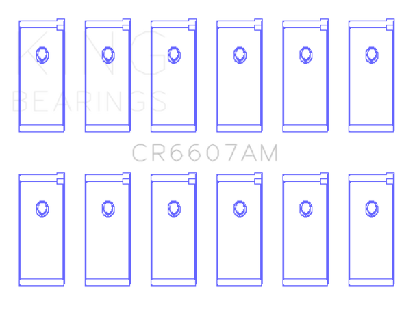 King Datsun L28 (Size STD) Connecting Rod Bearing Set CR6607AM