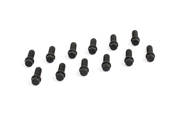 Cometic Header Bolts 3/8 - 16 x 1in Grade 5 Black Oxide Finish With Compact Hex Head CF1012