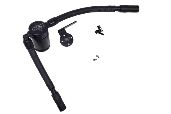 J&L 16-19 Ford Escape 1.5L EcoBoost Passenger Side Oil Separator 3.0 - Black Anodized 3053P-B