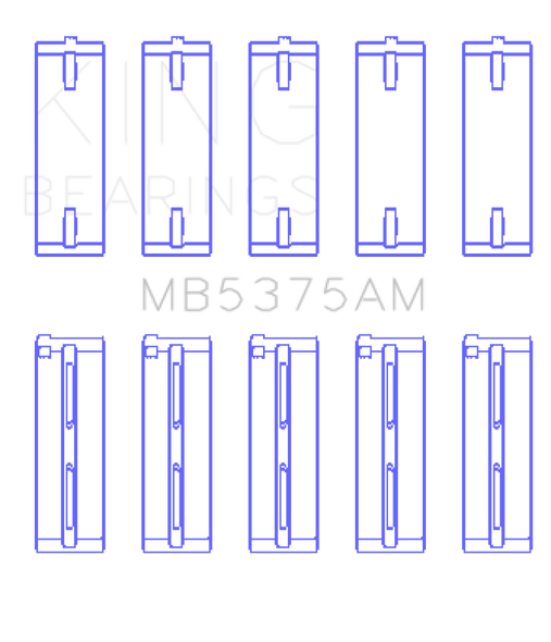 King Toyota 2ZZGE Crankshaft Main Bearing Set MB5375AM