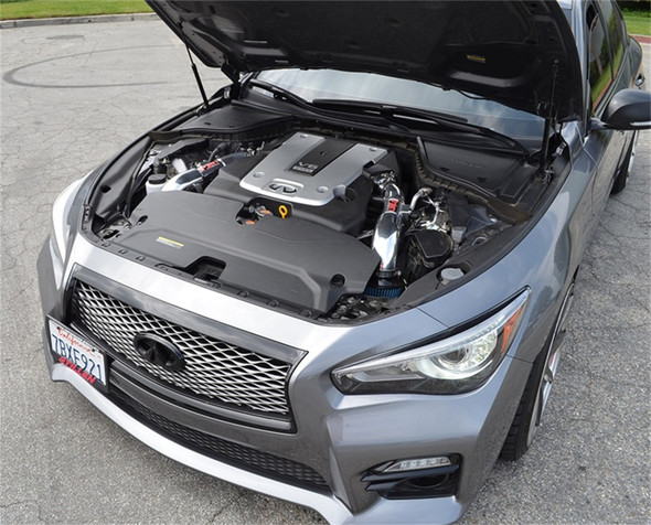 Injen 14 Infiniti Q50 3.7L V6 Polished Dual Short Ram Intake w/ MR Techn and Heat Shields SP1999P