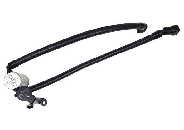 J&amp;L 2020-2025 Ford Explorer 3.0L EcoBoost Oil Separator 3.0 Passenger Side - Clear Anodized 3052P-C