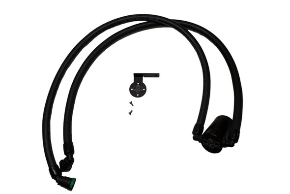J&amp;L 2021-2024 Ford F-150 3.5L Passenger Side Oil Separator 3.0 - Black Anodized 3028P-B
