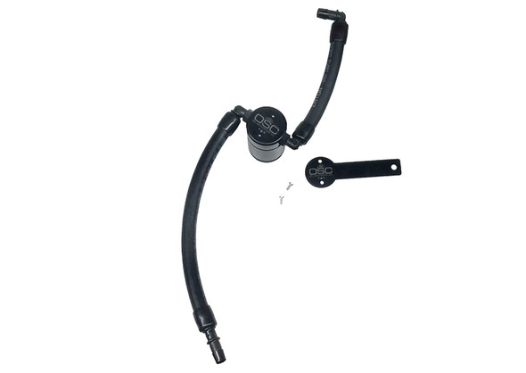 J&amp;L 2019-2024 Dodge Ram 1500 5.7L Oil Separator 3.0 Passenger Side - Black Anodized 3067P-B