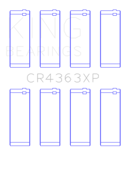 King 00-06 Chevrolet 2.2L DOHC Ecotec Connecting Rod Bearings (Set of 4) CR4363XP