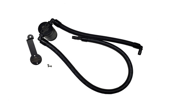 J&amp;L 2021-2024 Jeep Wrangler 392 Oil Seperator 3.0 Passenger Side - Black Anodized 3072P-B