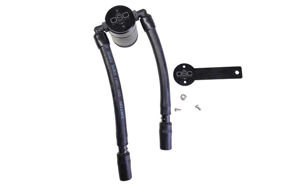J&L 13-19 Ford Fusion 1.5L EcoBoost Oil Separator 3.0 Passenger Side - Black Anodized 3039P-B