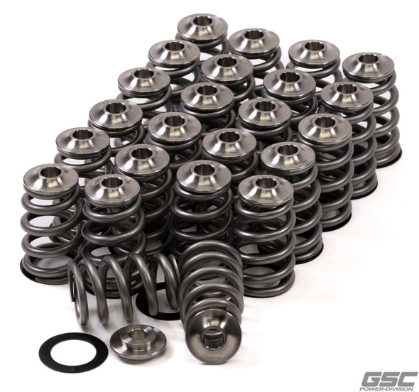 GSC P-D Nissan VQ35 Extreme Conical Valve Spring Titanium Retainer and Spring Seat Kit 5016
