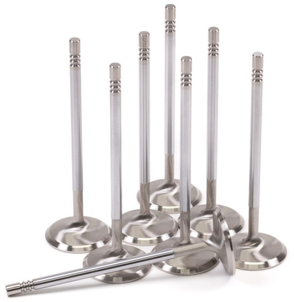 GSC P-D Ford Mustang 5.0L Coyote Gen 3 37.6mm Head (STD) Chrome Polished Intake Valve - Set of 8 2162-8