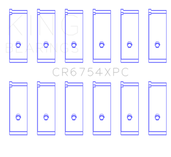 King Toyota2JZGE/2JZGTE 3.0L (Size STD) pMaxKote Performance Rod Bearing Set CR6754XPC