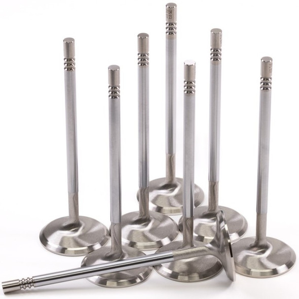 GSC P-D Ford Mustang 5.0L Coyote Gen 1/2 38.27mm Head (+1mm) Chrome Polished Intake Valve - Set of 8 2154-8