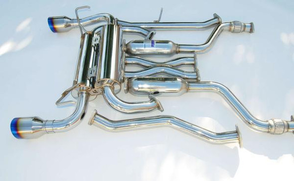 Invidia 03-08 Infiniti G35 Coupe Gemini Single Layer Titanium Tip Cat-back Exhaust HS03IG3GIT