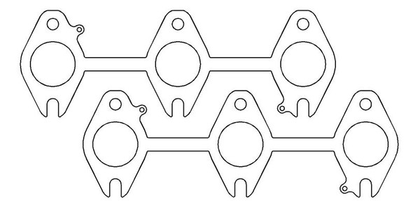 Cometic Dodge Cummins 5.9L 24V/24VCR .040in MLS (2) 3 Port Exhaust Gasket C5726-040