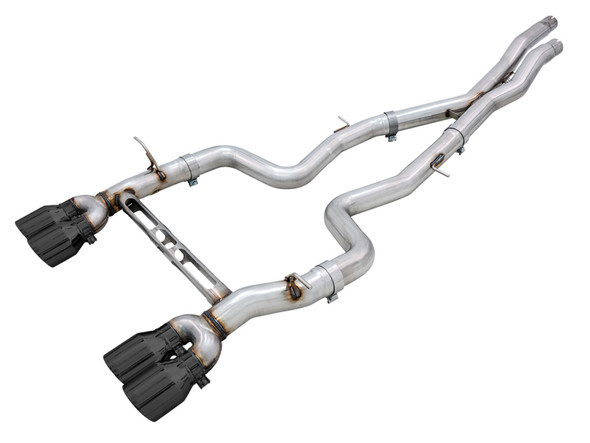 AWE Tuning BMW F8X M3/M4 Track Edition Catback Exhaust - Diamond Black Tips 3020-43087
