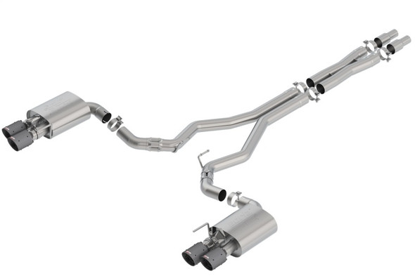 Borla 2018 Ford Mustang GT 5.0L AT/MT 3in Atak Catback Exhaust w/ Valves (Carbon Fiber Black Tip) 140743CFBA