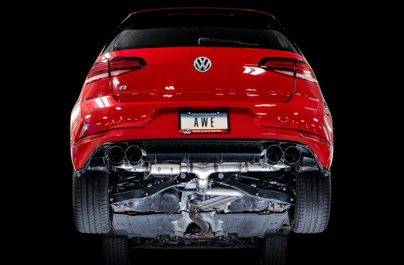 AWE Tuning Volkswagen Golf R MK7.5 SwitchPath Exhaust w/Chrome Silver Tips 102mm 3025-42066