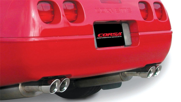 Corsa 1986-1991 Chevrolet Corvette C4 5.7L V8 L98 Polished Sport Cat-Back Exhaust 14115