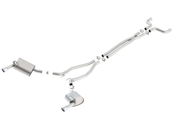 Borla 14-15 Camaro 3.6L V6 Single Split Rear Exit Touring Catback Exhaust 140526