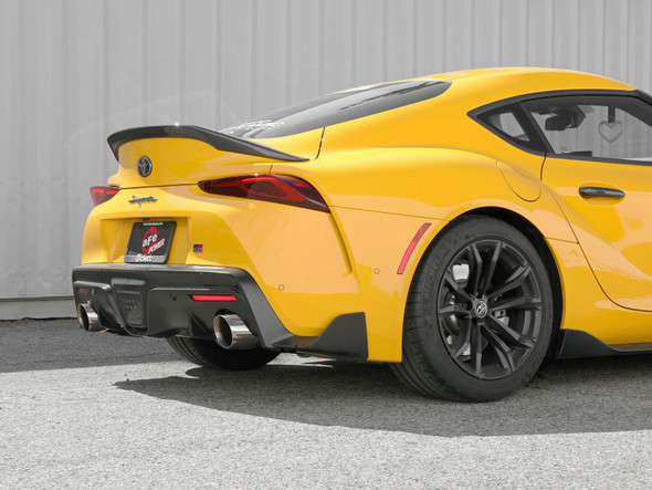 aFe POWER Takeda 2021 Toyota Supra 2.0L (t) 2.5in-3in 304 SS CB Exhaust w/ Polished Tips 49-36050-P