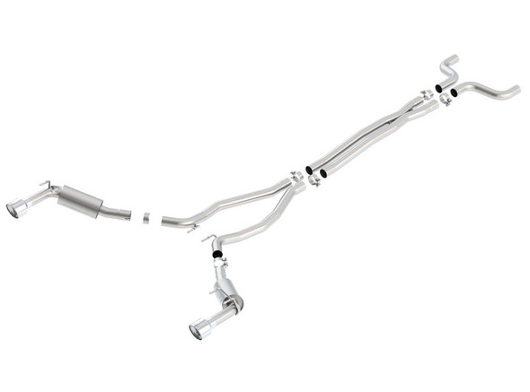 Borla 14-15 Chevy Camaro SS 6.2L V8 Single Split Rear Exit S-Type Catback Exhaust 140530