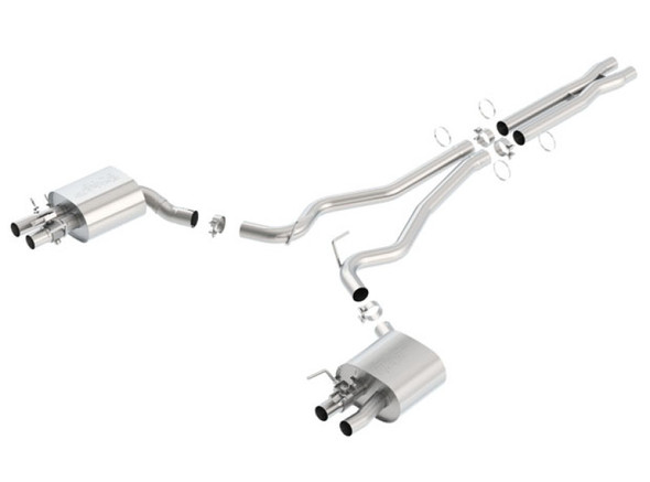 Borla 15-16 Ford Mustang Shelby GT350 5.2L ATAK Cat Back Exhaust (Uses Factory Valence) 140684
