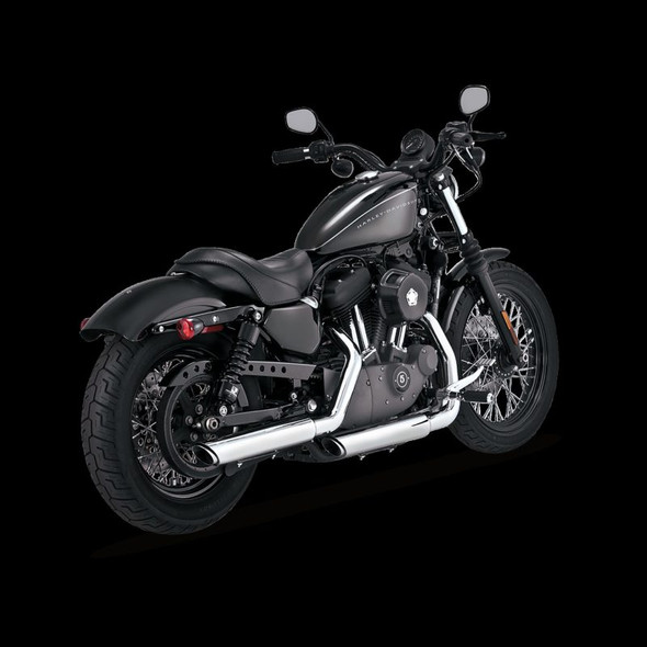 Vance & Hines HD Sportster 04-13 Twin Slash 3In Slip-On Exhaust 16839