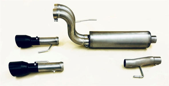 Gibson 2024 Ford F150 5.0L Black Elite Stainless Steel Split Rear Exhaust 69226B