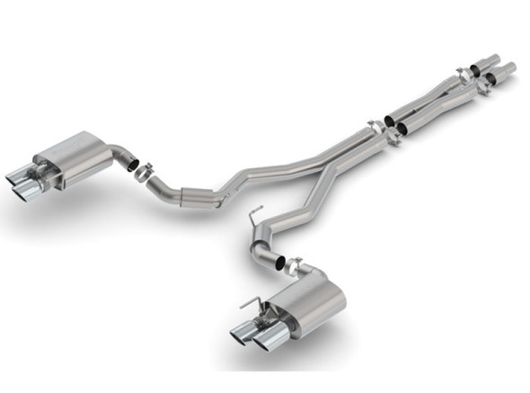 Borla 2018 Ford Mustang GT 5.0L AT/MT 3in S-Type Catback Exhaust w/ Valves 140742